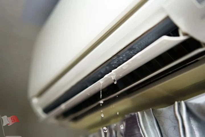 مشکلات رایج کولرگازی LG نشتی آب 