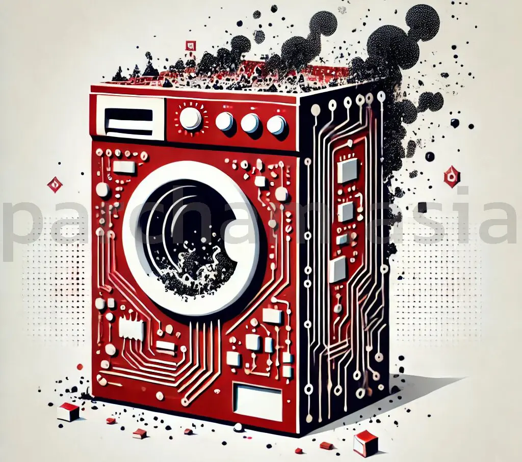 سوختن برد ماشین لباسشویی